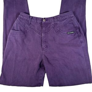 Rocky Mountain vintage 90s‎ western jeans purple high rise bareback cowgirl